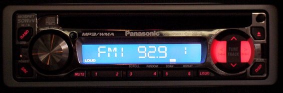 newradio.jpg Installed a new radio. It's a Panasonic CQ-DP383U with MP3/WMA capability.