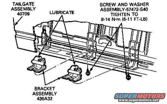 1996 Ford bronco tailgate torsion bar #2