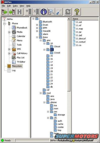 bitpim.jpg my phone folder structure..
LG LX550 Fusic