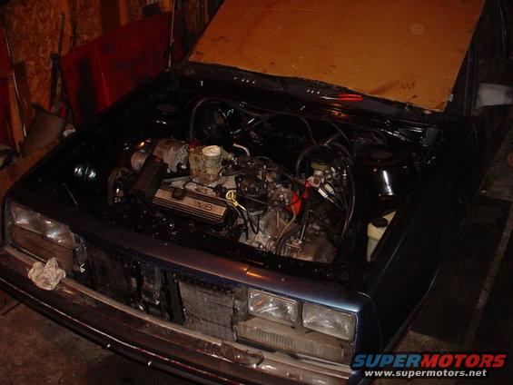 4.5engineceleb.jpg 4.5 liter Cadillac PFI V-8 as installed in a 1984 Chevrolet Celebrity.