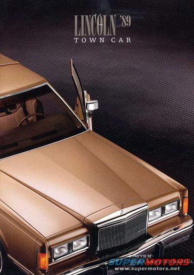 89l1.jpg 1989 Lincoln Town Car Brochure pg1