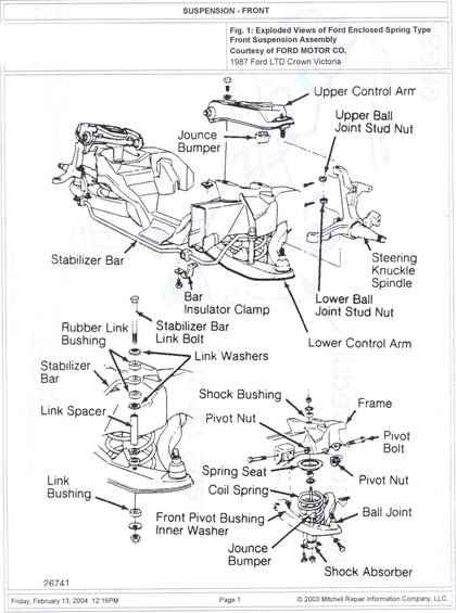 1996 Ford f150 front suspension diagram #7