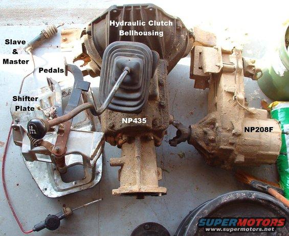 np435etc.jpg I needed another transmission as a spare, and the junkyard cut me a deal on the whole mess.  I plan to use the transmission, and I'll probably keep the transfer case as a spare, but the rest is SOLD.


E4TZ-7515-C Fork (release lever)