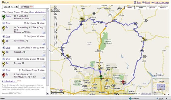 yarnellprescottpayson-loop-route.jpg Yarnell-Prescott-Payson Loop Route