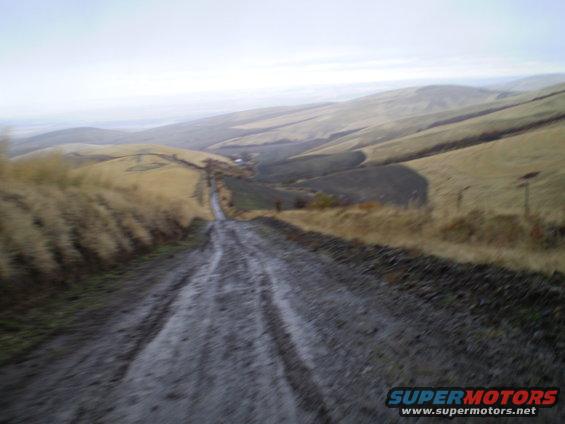 trail-head.jpg This is the trail head. it is a lot steeper than it looks and it was all mud.