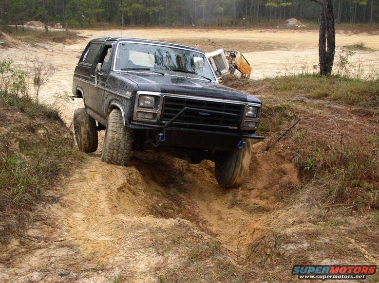 p1010050.jpg Flexing out that TTB suspension, I went down this same wash out and snapped the rear sway bar... after that there was more flex.