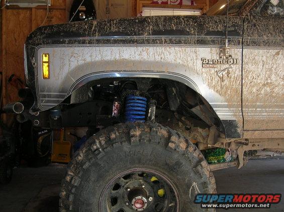 dscn1886.jpg I trimmed the front fenders after driving it off road. I used a 4 1/2 inch angle grinder with a cutting disk.
