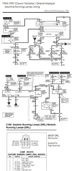 9597cvgmqdrl.jpg 1995-1997 
CV/GMQ DRL wiring and module pinout