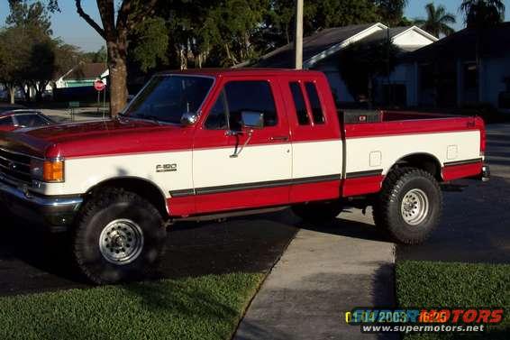 truck.jpg This is it at the moment.  Has a 3 inch Rancho Body Lift with 35 x 12.5 x 15 tires.  Holley Headers with Dual Exhaust and Dynamax Mufflers.