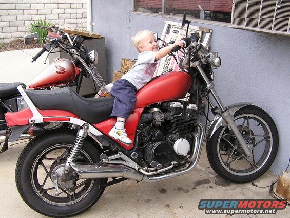 thomas-motorcycle.jpg This is my Nephew, Thomas, on my motorcycle. I think he will grow up just fine! ;)