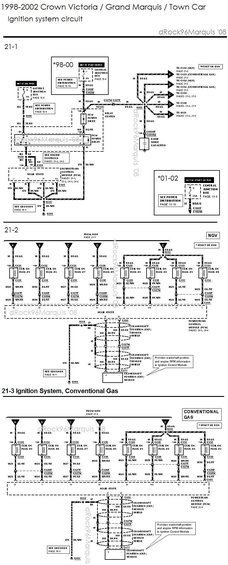 9802copwiring.jpg 1998-2002 Crown Vic / Grand Marquis/ Town Car Ignition system wiring