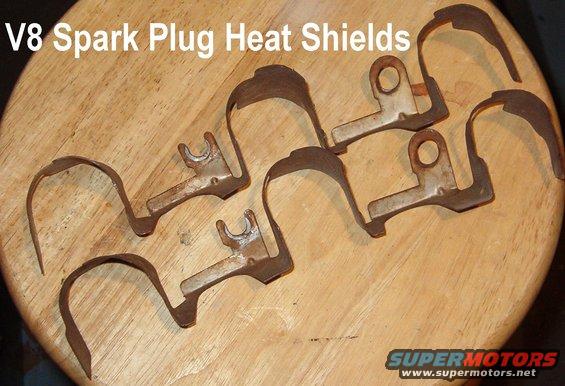 sparkplugheatshieldsv8.jpg Spark Plug Heat Shields from 5.8L (351W)