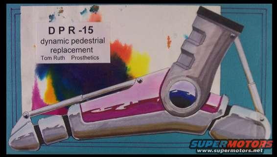 dpr15_ren.jpg DPR-15 (Dynamic Pedestrial Replacement) artificial foot. Marker, liquid marker, pastel, watercolor paper.