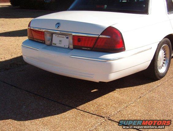 bumpercoversp.jpg The newly-painted bumper cover is on, with the old chrome strips back in.  The paint job isn't a good as I had hoped, but CERTAINLY better than what I paid for.