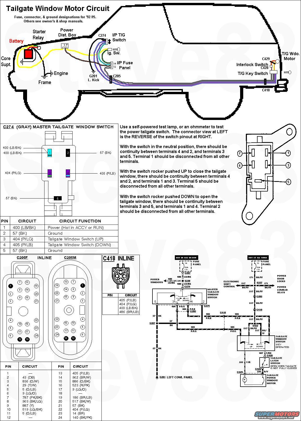 Ford bronco rear window wiring #5