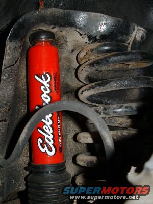 edelbrock-ias-front-shock.jpg I went with the Edelbrock IAS shocks. I liked these for both on and off road. 90% of my driving is on the road the idea is that they will tighten up while cornering but when you go off-road they will soften up for you. So far so good. 