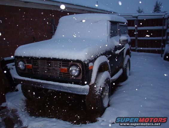 snow.jpg Yesterday: ~65°F

Today: ~7" on the roof.

BTW
Those new tires are WAAAYYYYY too grippy to throw good roostertails - the truck just takes off, even in 2WD Hi.