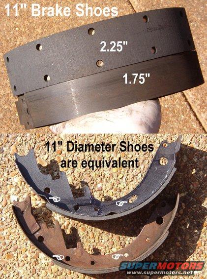 shoes.jpg Brake Shoes Comparison: '78-96 Bronco/F150 vs. '66-77 Bronco

Before buying craptasmic brakes or other common parts, check for [url=http://owner.ford.com/servlet/ContentServer?pagename=Owner/Page/ServiceCouponsPage]coupons & service offers from Ford[/url].

[url=http://www.supermotors.net/registry/media/743832][img]http://www.supermotors.net/getfile/743832/thumbnail/tsb930406brakesgrab.jpg[/img][/url]