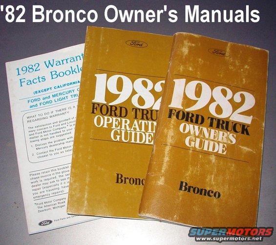 manuals82b.jpg '82 Bronco Owner's Manuals