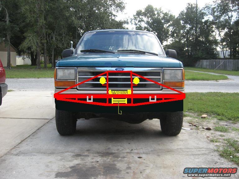 1992 Ford explorer winch bumper