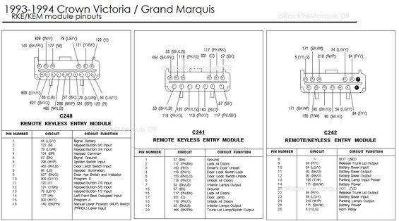 9394cvgmqrkemodulepinouts.jpg 1993-1994 CV/GMQ RKE/KEM keyless entry pinouts