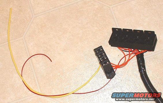 tg-harness-12.jpg Relay and Fuse Blocks.  2 wires to hook up:  YELLOW = Starter Relay "Batt"  RED = Starter Relay "S"