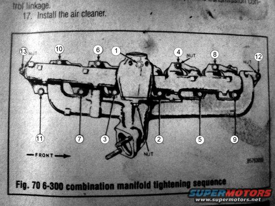 Ford 302 exhaust manifold bolt torque #7