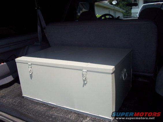 DIY Locking bed storage trunk