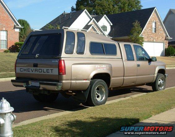 06rhr.jpg SOLD
1997 Chevy K3500 Silverado 205Kmi 4WD 1-ton dually

E-mail me thru my profile here or search CraigsList Memphis.
NEVER WRECKED - NO MAJOR REPAIRS
Most service was done at the dealership.
- 6.5L TurboDiesel (no smoke/leaks/rattles/squeaks)
- 4L80-E
- 4.10 PosiTrac
- Light Autumnwood (camper matches)
- tilt cruise cassette PW/PL/PM/RKE
- leather steering wheel & shifter
- autodimming compass RV mirror
- single 34 gal tank
- new Curt Class V hitch receiver 
- factory skid plates (no scars)
- 7 Michelin X-Radials LT225/75R16
- 2 new batteries 2012 with stainless studded terminals

New Dorman LLT FSD 2013
Reman HydroBoost 2012
New injection pump 2010
New drivebelt 2010
New driver's inside door handle 2012
Trans flush 2010
New rear brake cylinders & shoes, axle seals 2010
New A/C compressor
New master cylinder 2009
New vacuum pump 2005
Ball joints & pitman arm 2004

The dent behind the door is now repaired, and barely noticeable:

[url=http://www.supermotors.net/vehicles/registry/media/834197][img]http://www.supermotors.net/getfile/834197/thumbnail/46rhsdent.jpg[/img][/url]