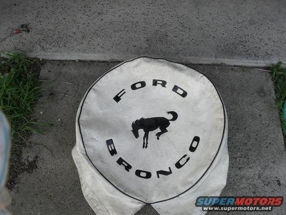Ford bucking bronco spare tire cover #6