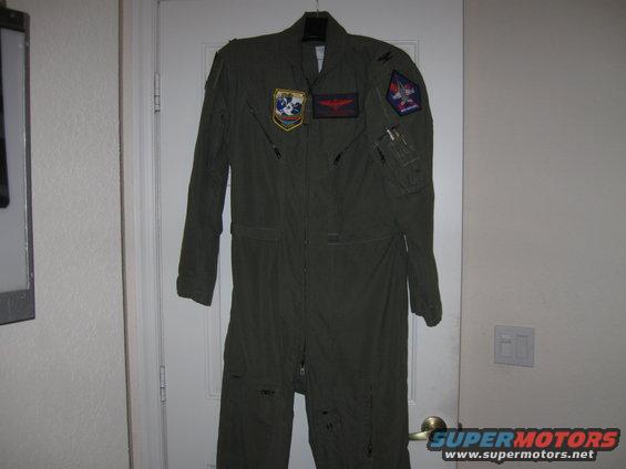 helmet-and-jumpsuit-(3).jpg Heres my Nomex Navy flight suit I wear over my nicer clothes to keep them clean.  