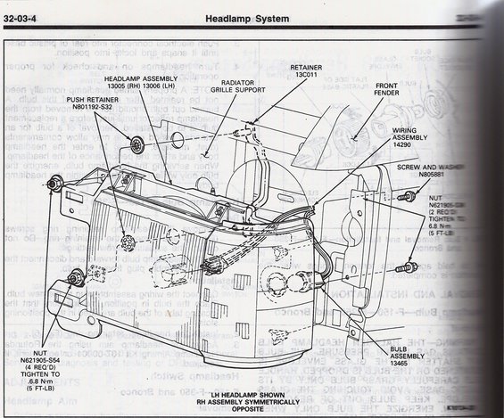 1990 Ford Bronco Diagrams and Schematics pictures, videos ... 5 pin trailer wiring diagrams ford f 250 