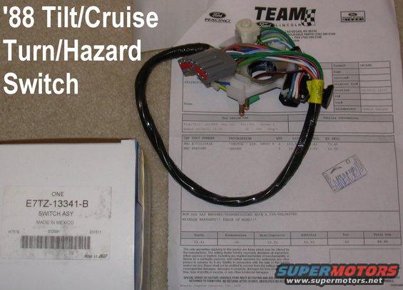 turnswford.jpg After installing an inferior aftermarket switch, we ordered this, which wasn't significantly more expensive than the crappy one.  But it works infinitely better.

For installation, see:
[url=http://www.supermotors.net/registry/3536/76840-2][img]http://www.supermotors.net/getfile/868718/thumbnail/09fordin.jpg[/img][/url]