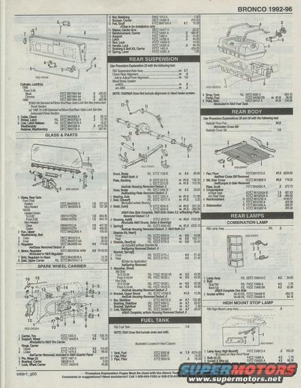 fueltankrearsuspension8.8tfloorpangglasstireca.jpg fuel tank, rear suspension, 8.8, floor pan, glass, tire carrier, rear lamps, high mtd. stop lamp, page 845