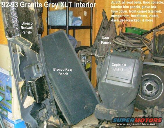 interior93gr.jpg '93 XLT Bronco Granite Gray Interior Parts

[url=http://www.supermotors.net/registry/media/900968][img]http://www.supermotors.net/getfile/900968/thumbnail/93xltrgy02.jpg[/img][/url]