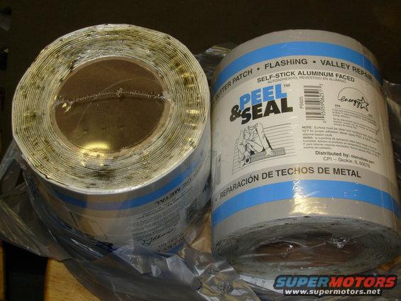 132pns.jpg [url=https://www.amazon.com/dp/B002FYIIV2]Peel & Seal[/url] is the exact equivalent of Dynamat Xtreme, at a fraction of the cost from [url=https://www.lowes.com/pd/Peel-Seal-Instant-Waterproof-Repairs-6-in-x-25-ft-Aluminum-Roll-Flashing/1018733]Lowe's[/url] or others.  I'll use it to replace the underlayment in the floorboards, and for a few other little sealing jobs.  The rest will be sound deadener.

[url=https://www.supermotors.net/registry/media/925264][img]https://www.supermotors.net/getfile/925264/thumbnail/133pnsf.jpg[/img][/url] . [url=https://www.supermotors.net/registry/media/596340][img]https://www.supermotors.net/getfile/596340/thumbnail/dynamatback.jpg[/img][/url]