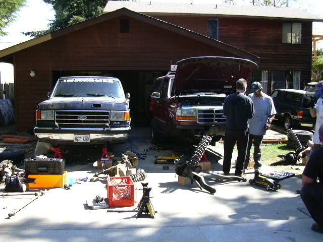 Ford bronco lift kit install