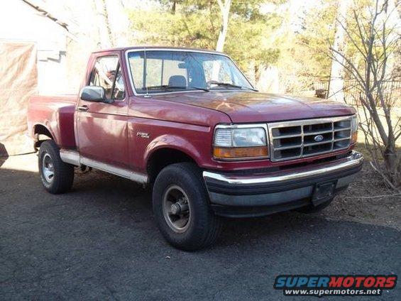 92f150flaresie_1.jpg Purchase from 63 year old mason. Drives nice, has some things to fix but I am very happy to welcome Red Rocker to my stable