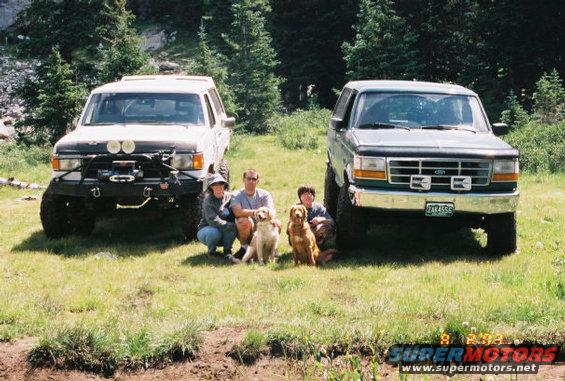 733770r14a_3.jpg At the top of Blanca 8-3-2003 with Keith, Tanya and my son Aaron.  The dogs are Honny and Shilo.